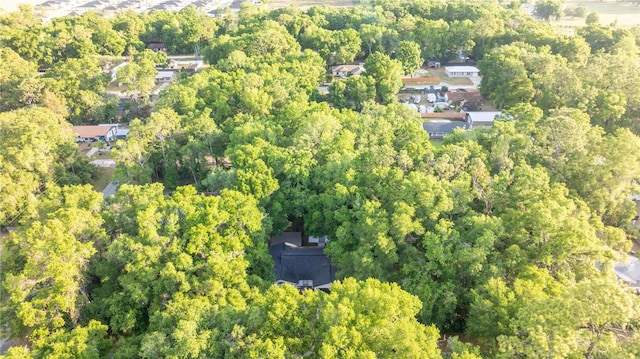 bird's eye view with a forest view