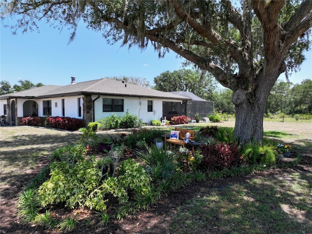 4806 SW County Road 769, Arcadia, FL 34269 - view of front of home with a lanai and stucco siding