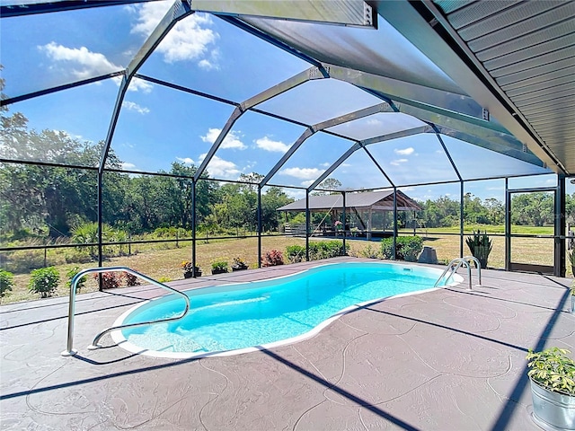 4806 SW County Road 769, Arcadia, FL 34269 - outdoor pool with glass enclosure and a patio