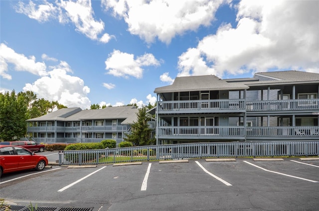 exterior space with uncovered parking