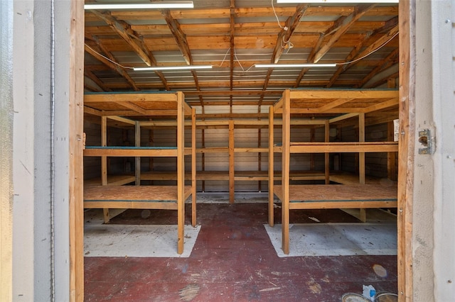 view of storage room