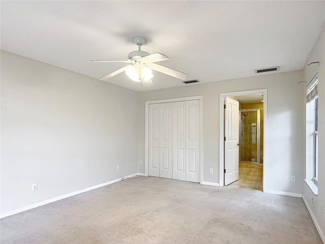 5327 SW 89th St, Ocala, FL 34476 - unfurnished bedroom with visible vents, baseboards, and light carpet