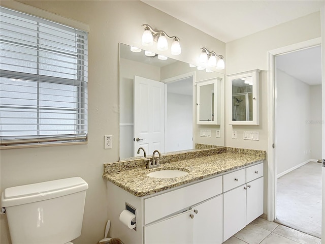 5327 SW 89th St, Ocala, FL 34476 - bathroom featuring toilet, tile patterned floors, and vanity