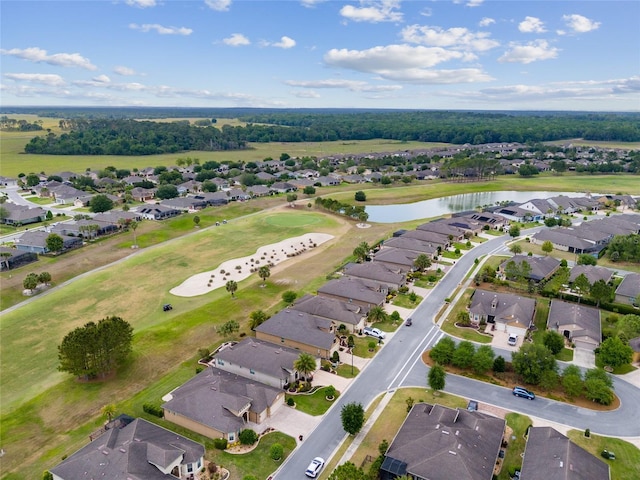 6816 SW 95th Cir, Ocala, FL 34481 - aerial view with view of golf course, a water view, and a residential view