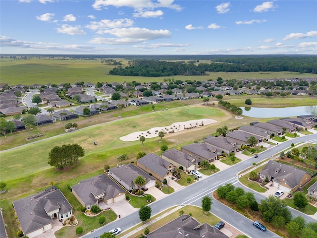 6816 SW 95th Cir, Ocala, FL 34481 - bird's eye view with golf course view, a water view, and a residential view