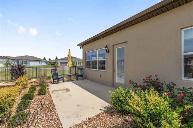 exterior space featuring fence