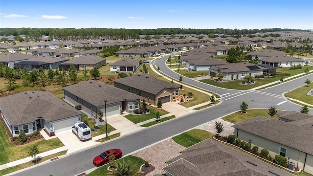 bird's eye view featuring a residential view