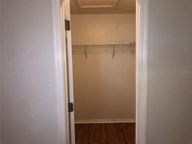 9896 SW 61st Ct, Ocala, FL 34476 - spacious closet with wood finished floors