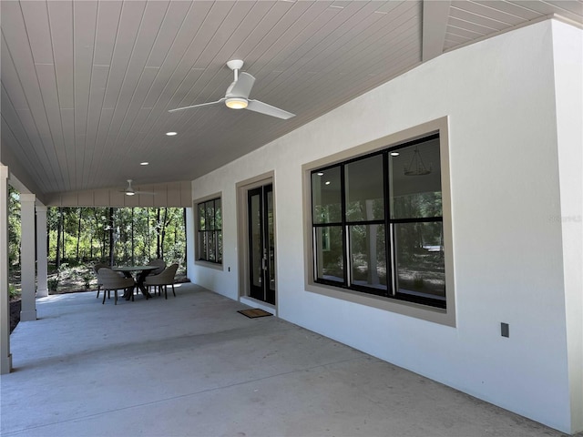 18890 SW 60th St, Dunnellon, FL 34432 - view of patio featuring ceiling fan