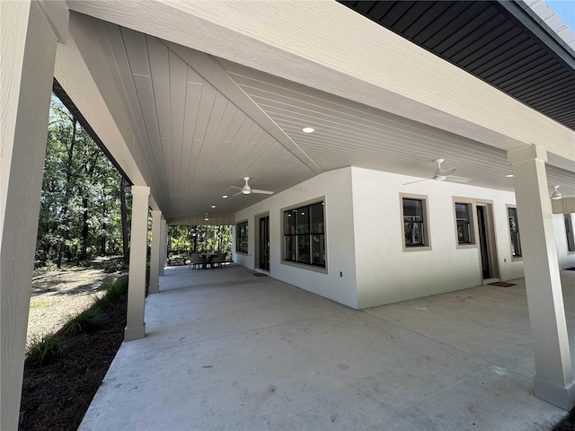 18890 SW 60th St, Dunnellon, FL 34432 - view of patio featuring a ceiling fan