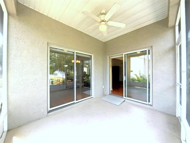 2323 NW 55th Avenue Rd, Ocala, FL 34482 - unfurnished sunroom featuring ceiling fan