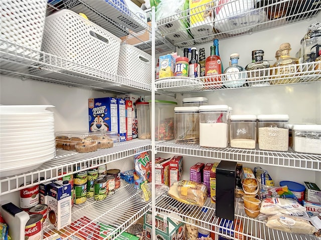 view of storage area