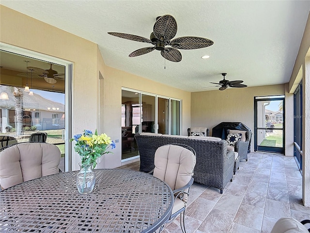 view of sunroom / solarium