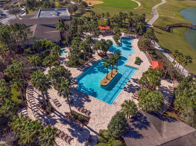 7455 SW 97th Terrace Rd, Ocala, FL 34481 - aerial view of a pool area and a golf club