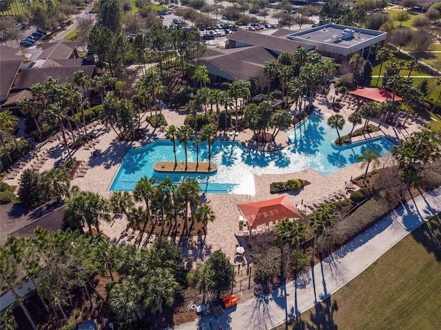 7455 SW 97th Terrace Rd, Ocala, FL 34481 - drone / aerial view of a pool area