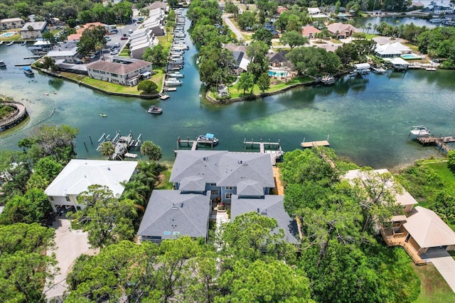 255 NW Bay Path Dr, Crystal River, FL 34428 - birds eye view of property featuring a residential view and a water view