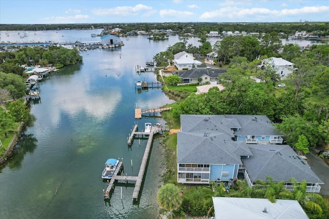 255 NW Bay Path Dr, Crystal River, FL 34428 - bird's eye view with a water view