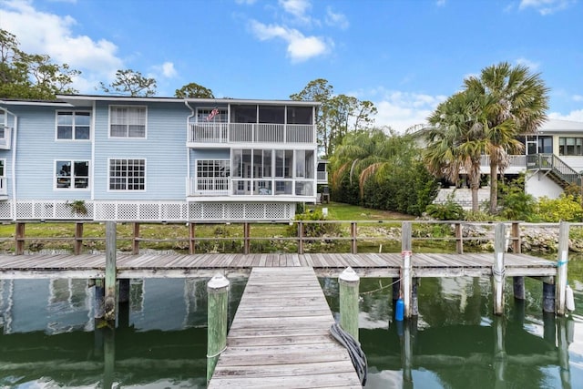 255 NW Bay Path Dr, Crystal River, FL 34428 - dock area featuring a water view