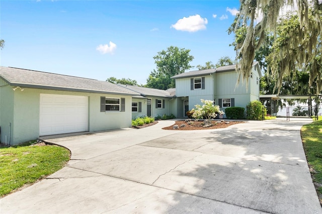4237 Chambers St, Lake Wales, FL 33898 - view of front facade with an attached garage and concrete driveway