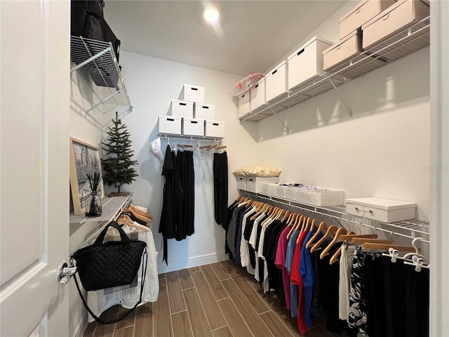 5785 SW 87th Court Rd, Ocala, FL 34481 - walk in closet with wood tiled floors