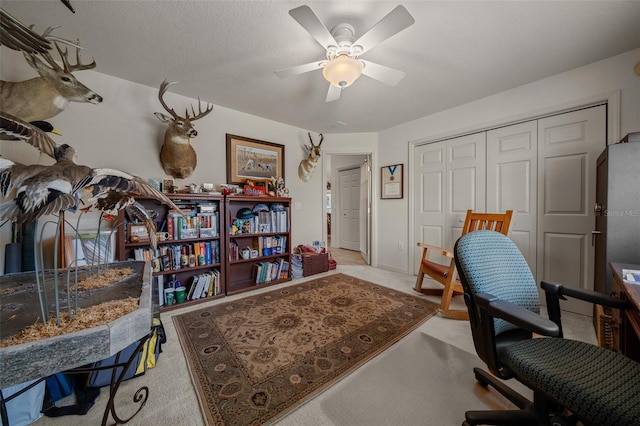 811 SE 49th Ave, Ocala, FL 34471 - office with carpet flooring and a ceiling fan