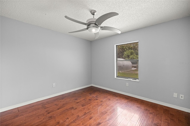 14171 SW 8th Ave, Ocala, FL 34473 - unfurnished room with ceiling fan, wood finished floors, and a textured ceiling