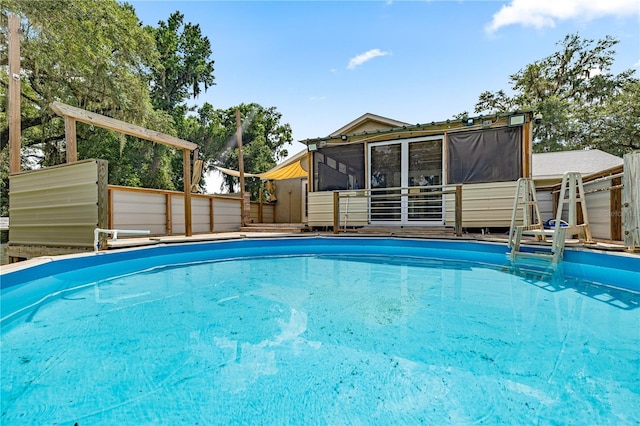 14171 SW 8th Ave, Ocala, FL 34473 - outdoor pool featuring a sunroom