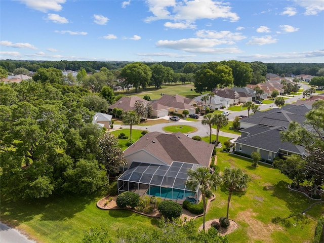 birds eye view of property featuring a residential view