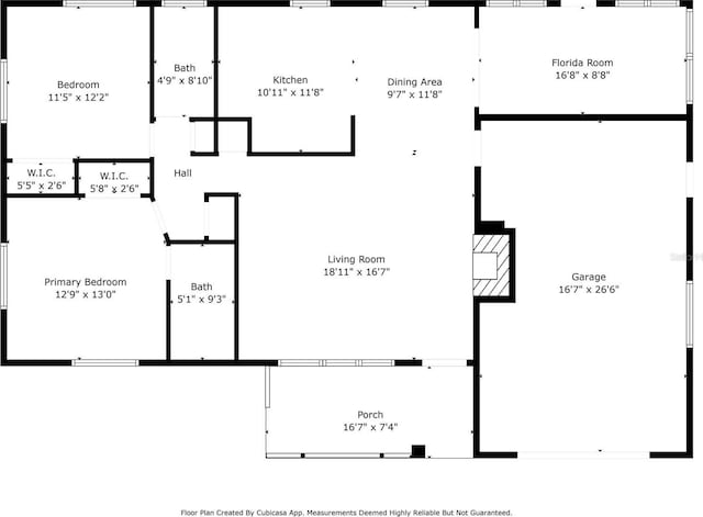 1366 N Merlin Ter, Crystal River, FL 34429 - plan