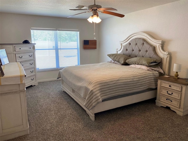 15266 SW 44th Ter, Ocala, FL 34473 - carpeted bedroom with ceiling fan and visible vents