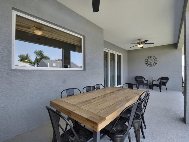 4806 NW 8th Ter, Ocala, FL 34475 - view of patio featuring outdoor dining area and ceiling fan