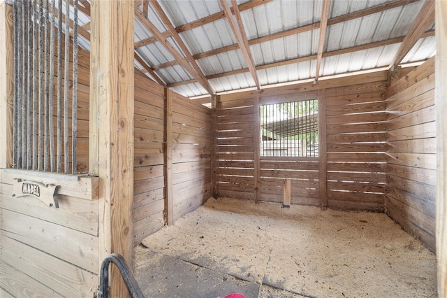 view of horse barn