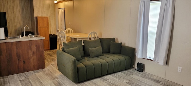 15951 NW 44th Avenue Rd, Reddick, FL 32686 - living room featuring light wood-style flooring