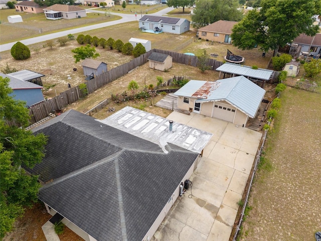 aerial view of residential area