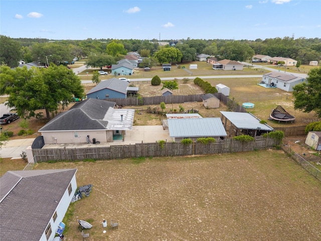 aerial view of residential area