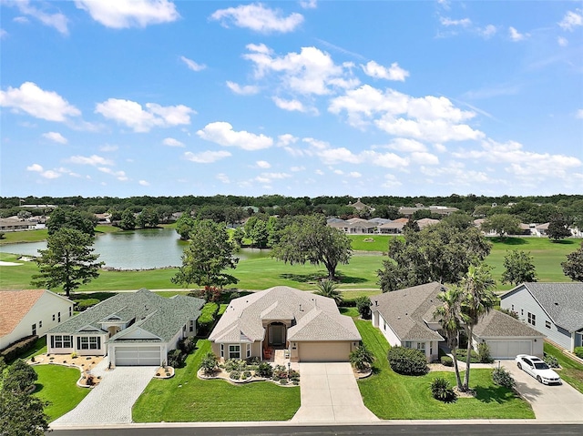 8545 SE 168th Kittredge Loop, The Villages, FL 32162 - aerial view of residential area featuring a large body of water and a golf course