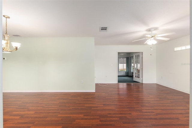 11146 SW 68th Ct, Ocala, FL 34476 - spare room with a wealth of natural light, wood finished floors, and visible vents