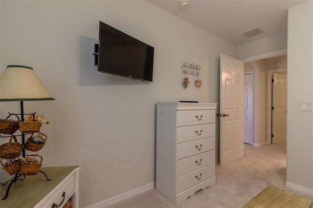 15691 SW 11th Court Rd, Ocala, FL 34473 - interior space featuring baseboards, light colored carpet, and visible vents