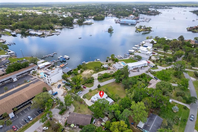 536 NW 7th Ave, Crystal River, FL 34428 - drone / aerial view featuring a water view
