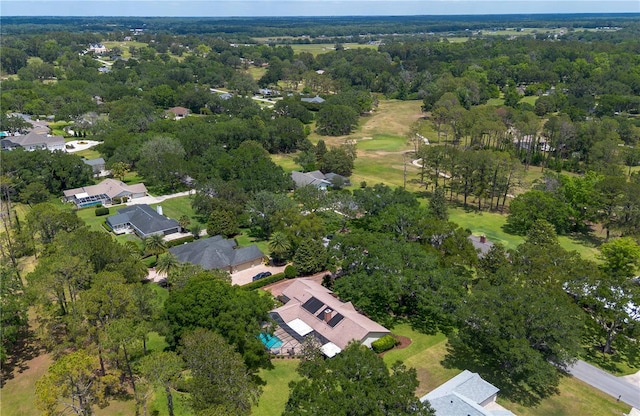 drone / aerial view with a residential view