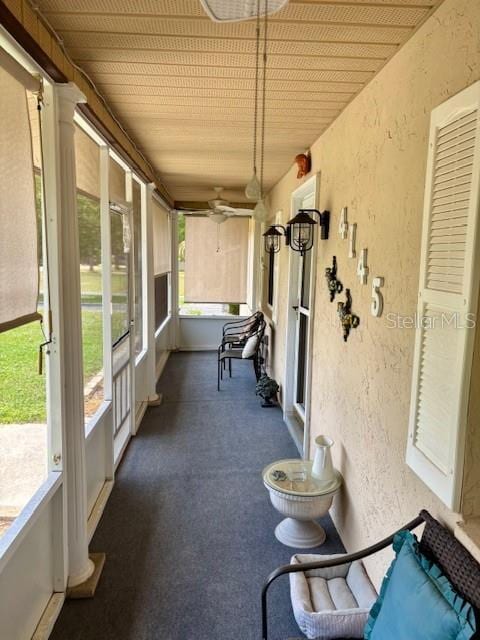 4145 SE 3rd St, Ocala, FL 34471 - sunroom with a ceiling fan