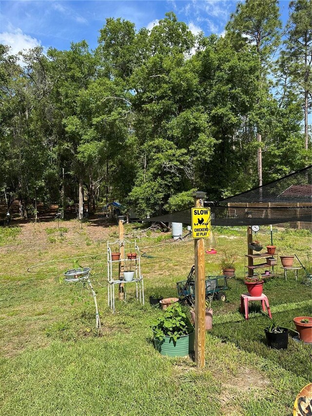 view of playground with a lawn