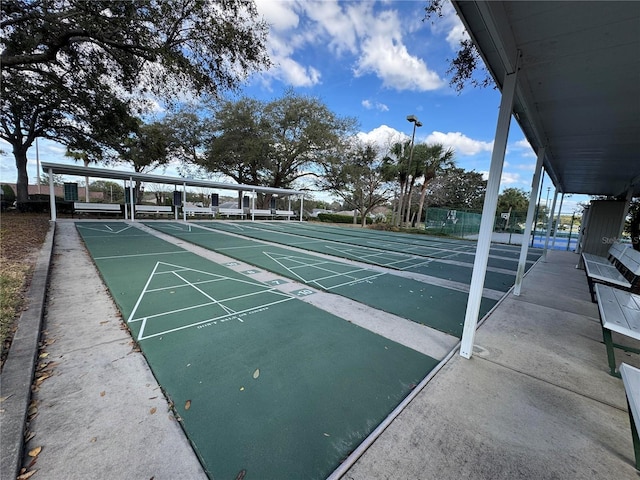 surrounding community featuring shuffleboard