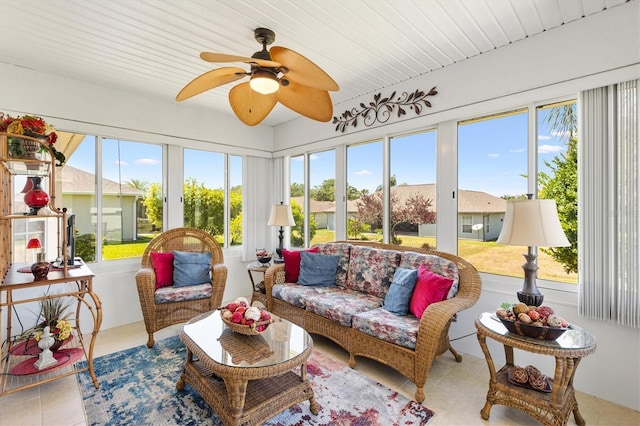 12147 SE 173rd Pl, Summerfield, FL 34491 - sunroom featuring tile patterned flooring