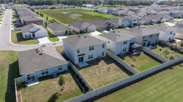 bird's eye view featuring a residential view