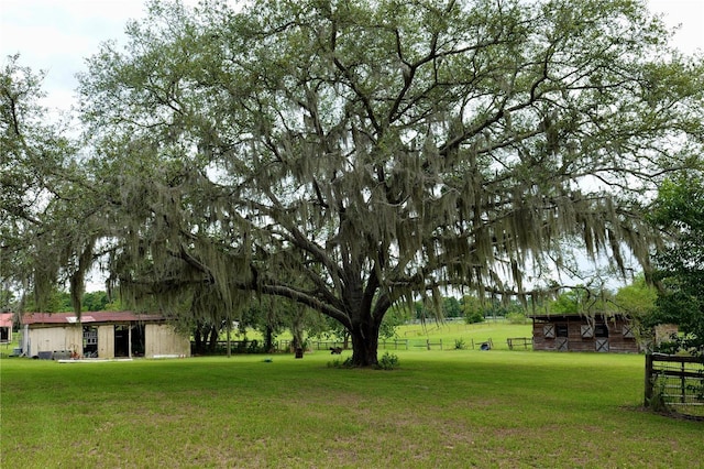 16850 SE 19th Ct, Summerfield, FL 34491 - view of yard with an outdoor structure and a barn