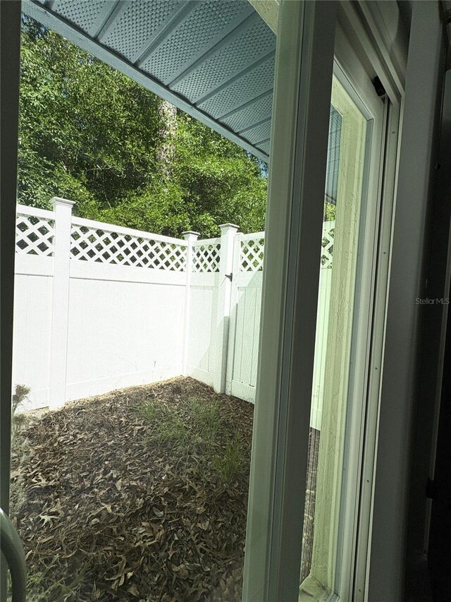 exterior space with fence