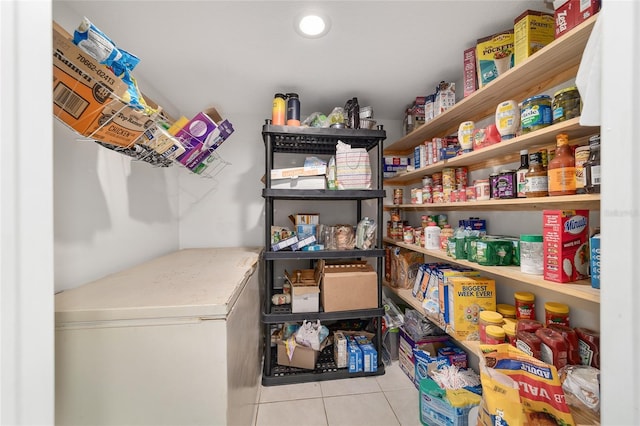 view of storage area