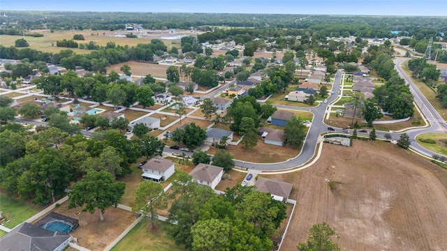 bird's eye view with a residential view