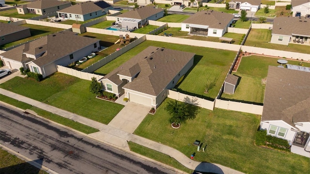 birds eye view of property featuring a residential view